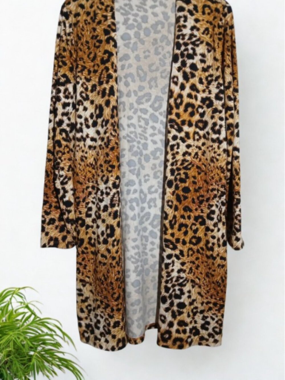 Long Sleeve Cheetah Cardigan